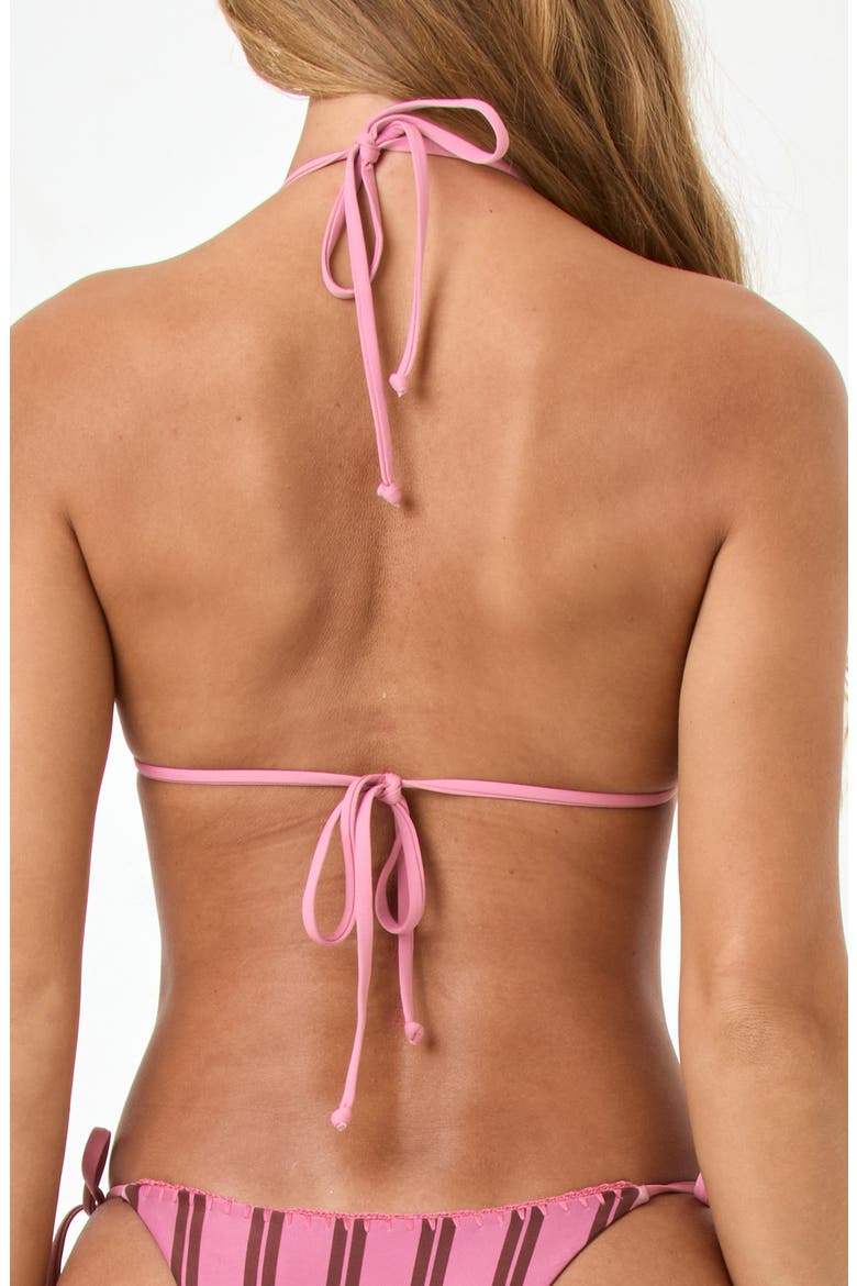 Samba Embroidered Trim Bikini Top, Alternate, color, STRIPE SIDE/ ALOTTA POLKA DOT