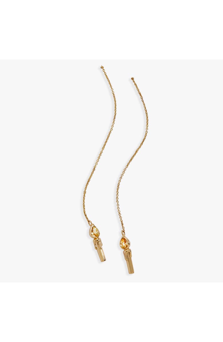 Alex and Ani Harry Potter Great Hall Candle Threader Earrings, Alternate, color, Gold