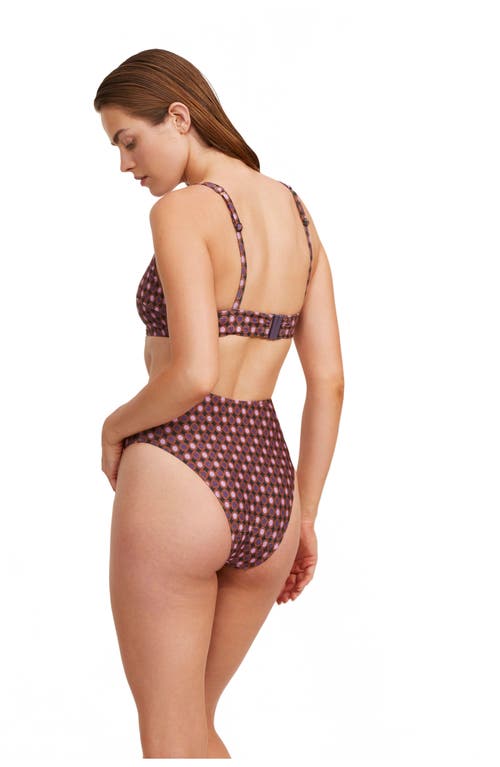 Luma Gottex Vintage Charm Square Neck Bikini Top In Multi