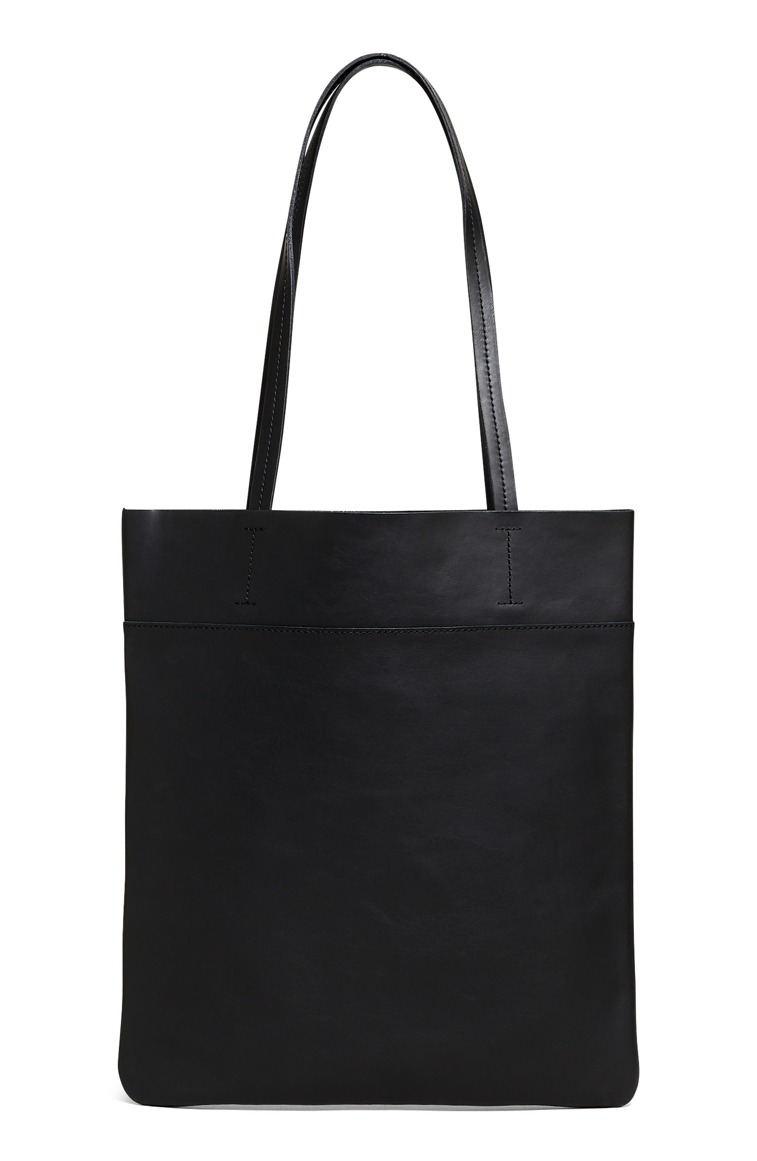 Madewell The Magazine Leather Tote Bag, Main, color, 