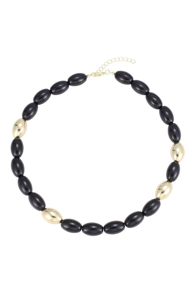Chunky Bead Statement Necklace, Main, color, GOLD