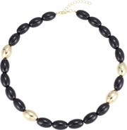 Adornia Chunky Bead Statement Necklace