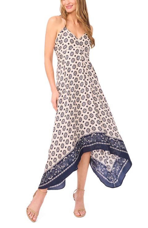 Moira Handkerchief Hem Maxi Dress