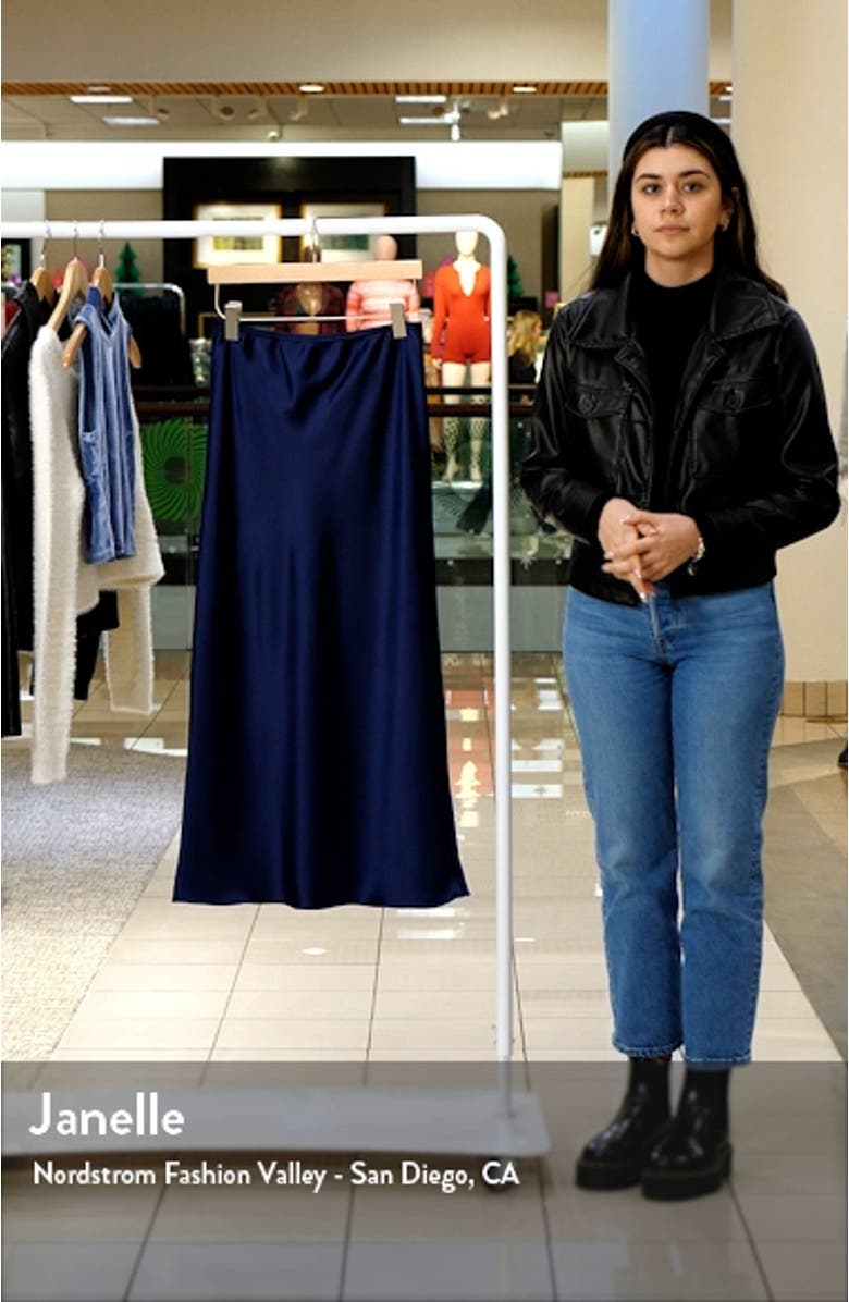 Bias Cut Satin Maxi Skirt, sales video thumbnail