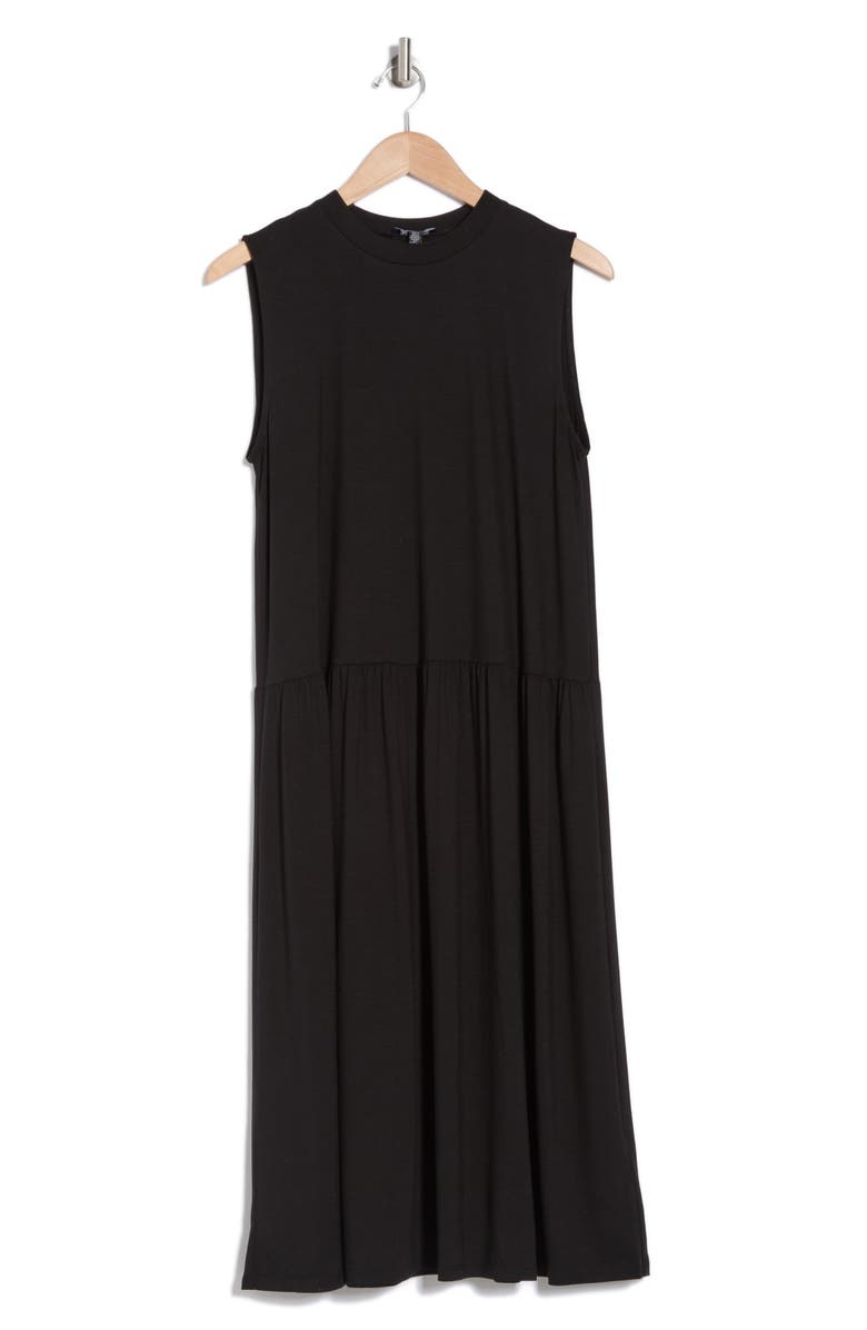 Eileen Fisher Crewneck Sleeveless Tiered Dress, Alternate, color, 