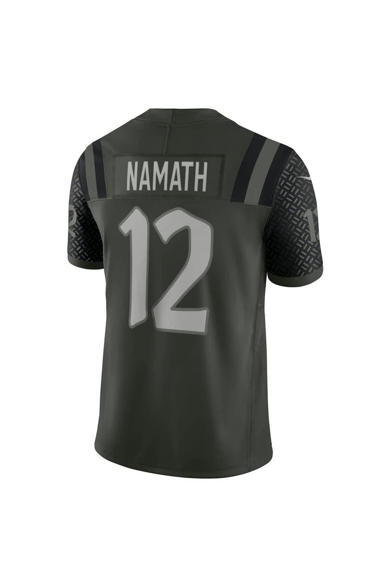 Men's Nike Joe Namath Gotham Green New York Jets 2025 Rivalries Collection Retired Player Limited Jersey, Alternate, color, Green