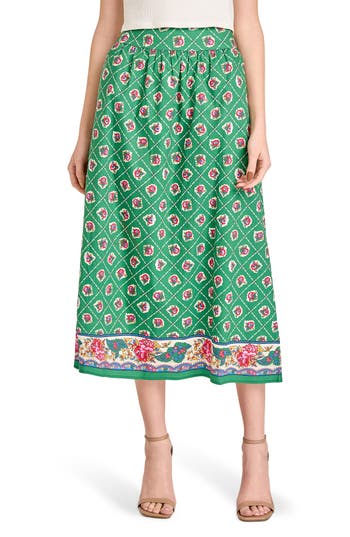 Wayf Josefina Cotton Blend Skirt