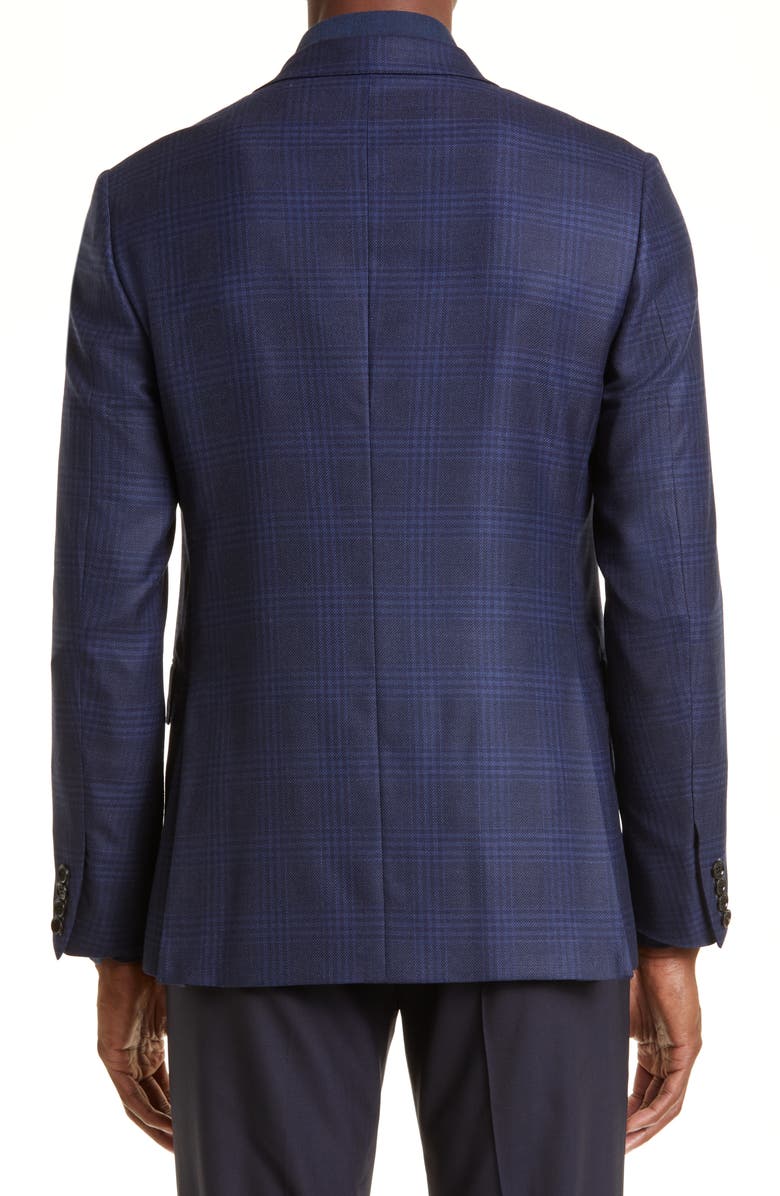 ZEGNA Prince of Wales Plaid Achillfarm Wool Blazer, Alternate, color, 