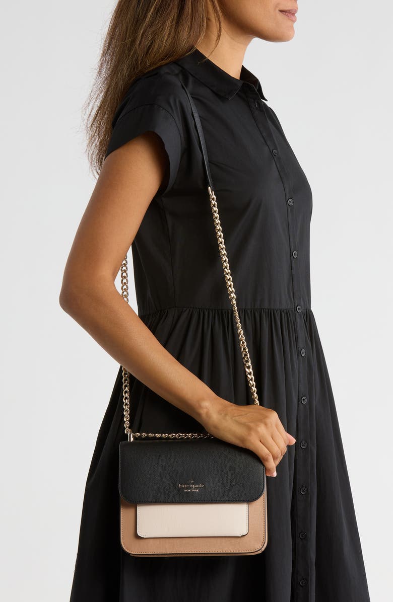 Kate Spade New York colorblocked flap crossbody bag, Alternate, color,