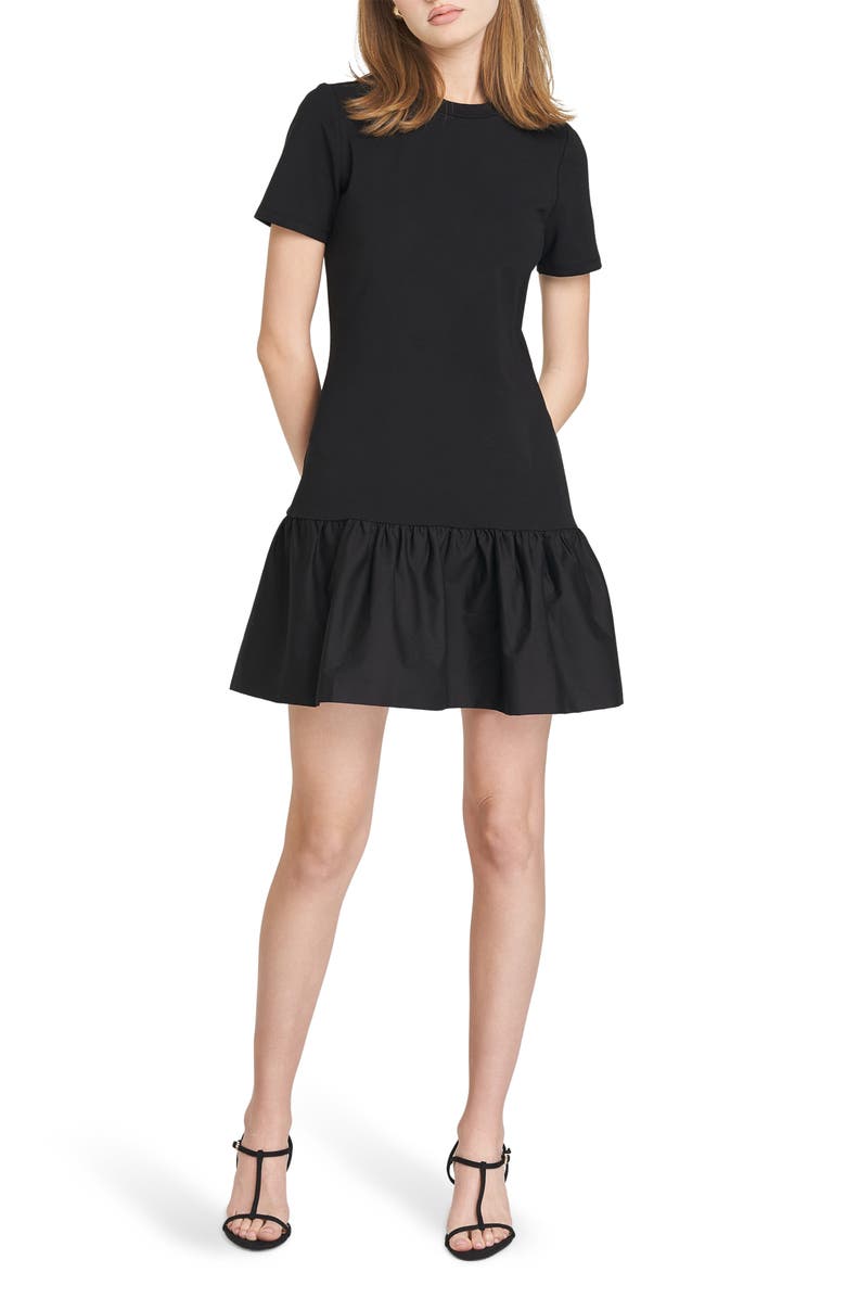 WAYF Tate Mixed Media Minidress, Main, color, 
