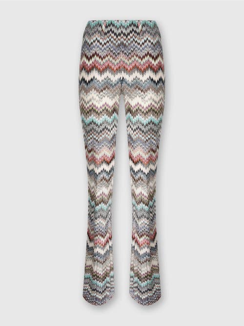 Missoni Flare Pants With Snake Pattern In Multi