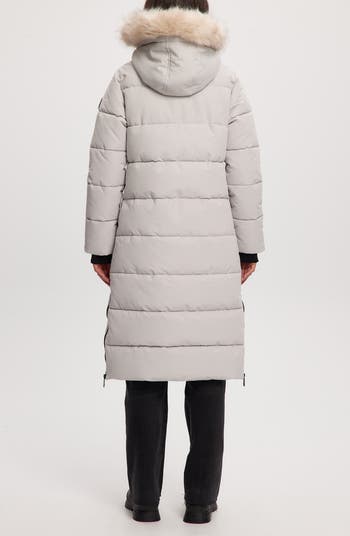 Winter Long Parka with Faux Fur Trim