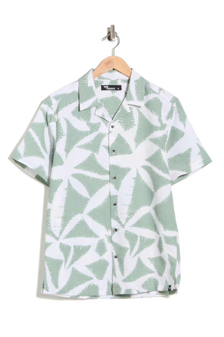 Abstract Print Camp Shirt, Alternate, color, WHITE