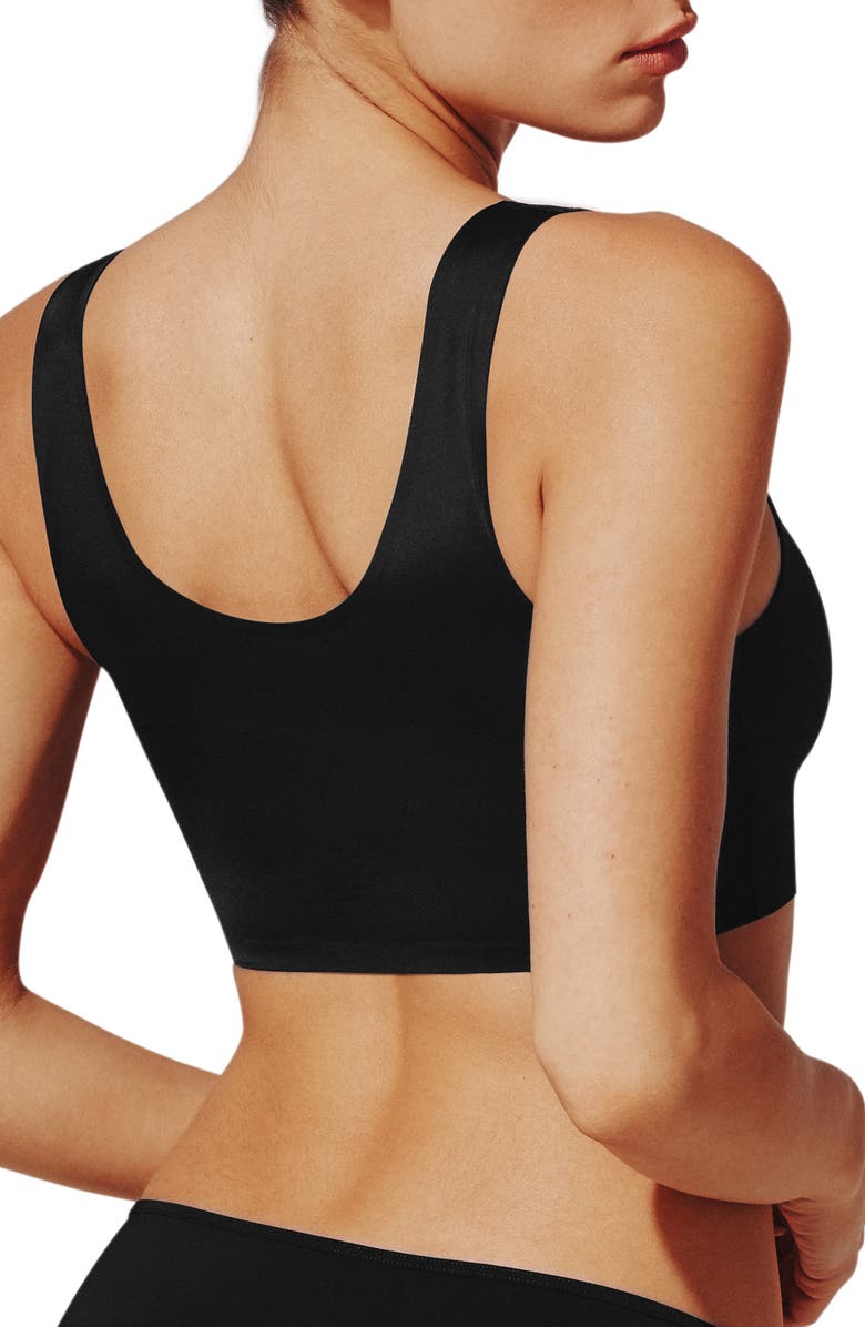 ThirdLove Smoothing Scoop Wireless Bralette, Alternate, color, Black