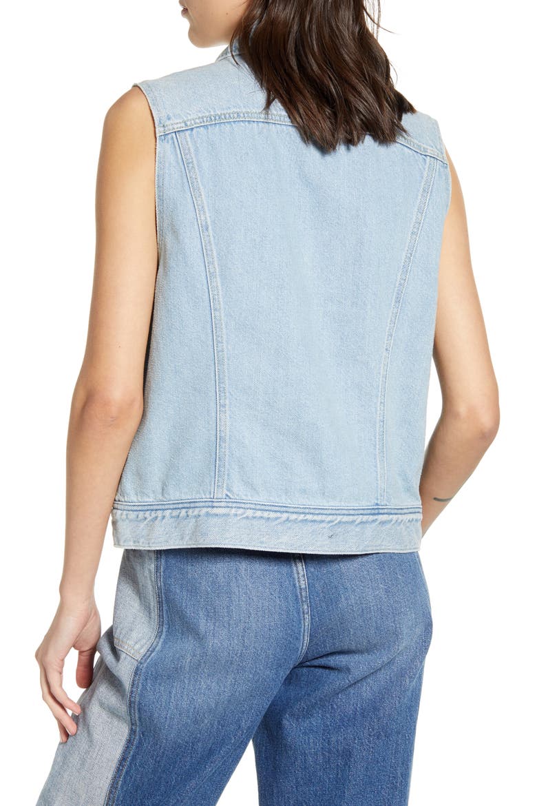 Rider Denim Vest, Alternate, color, FRONTIER
