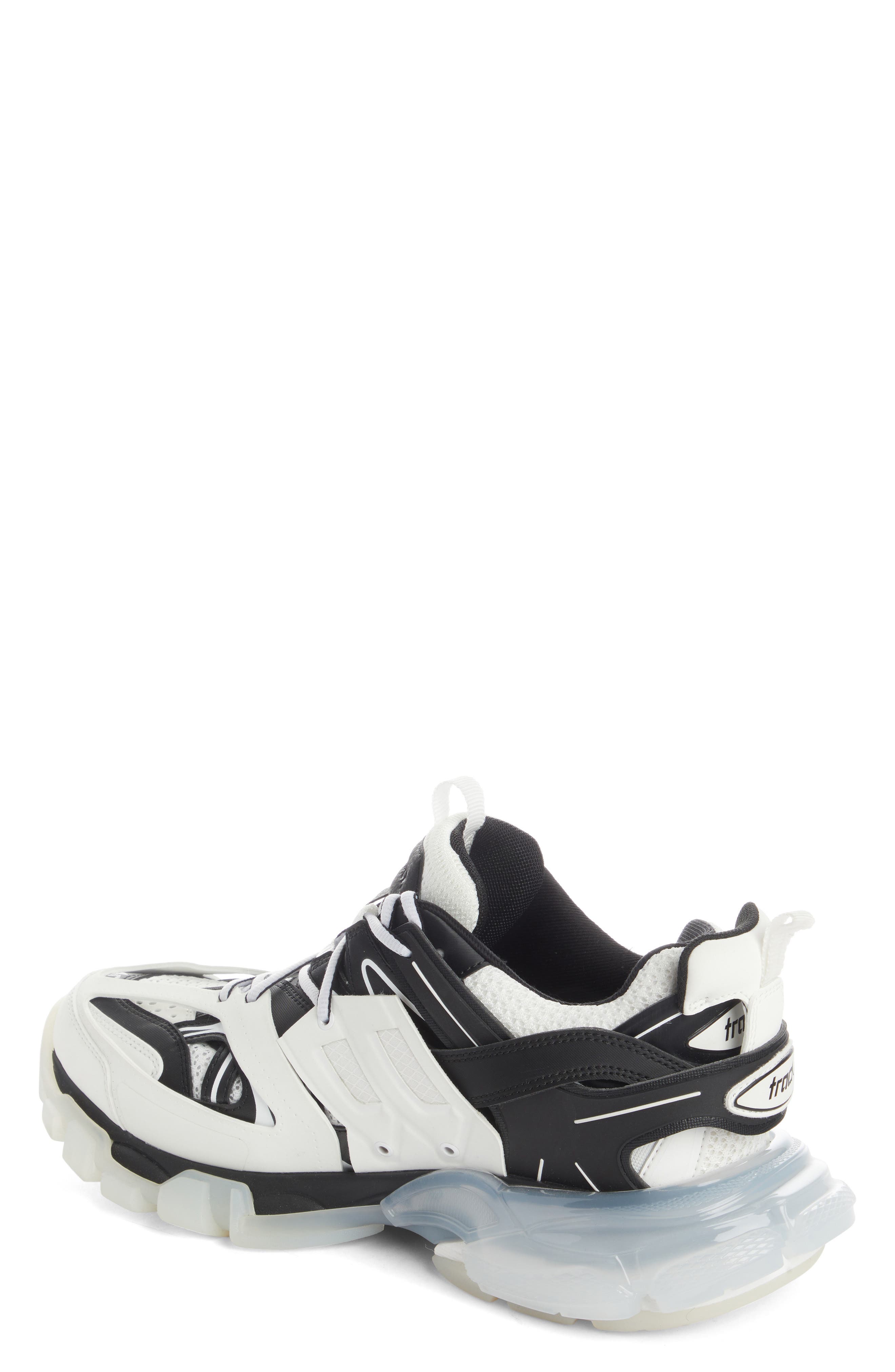 Balenciaga Track Bicolor Clear Sole Sneaker, Alternate, color, 