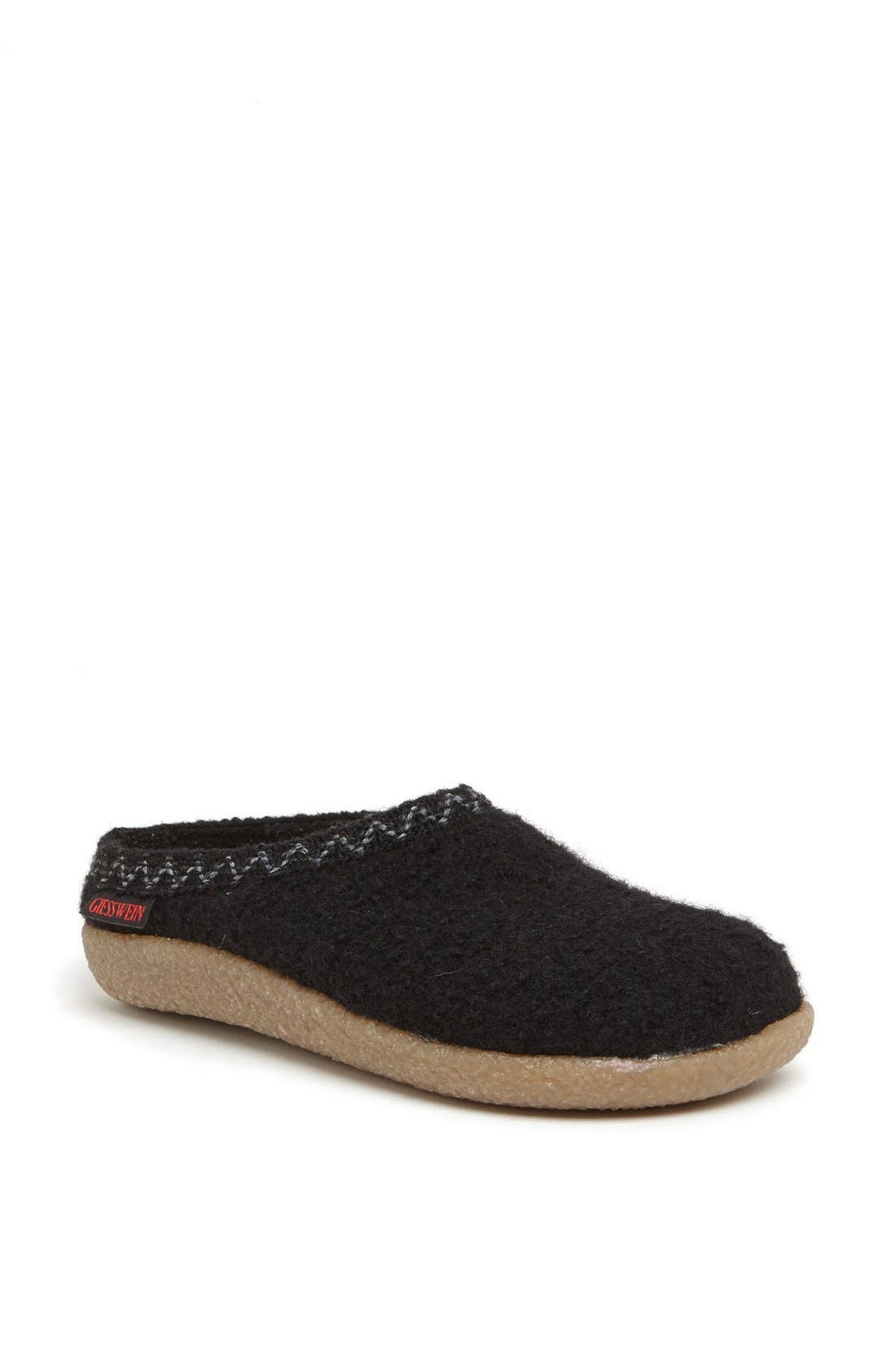 'Steeg' Slipper, Main, color, BLACK