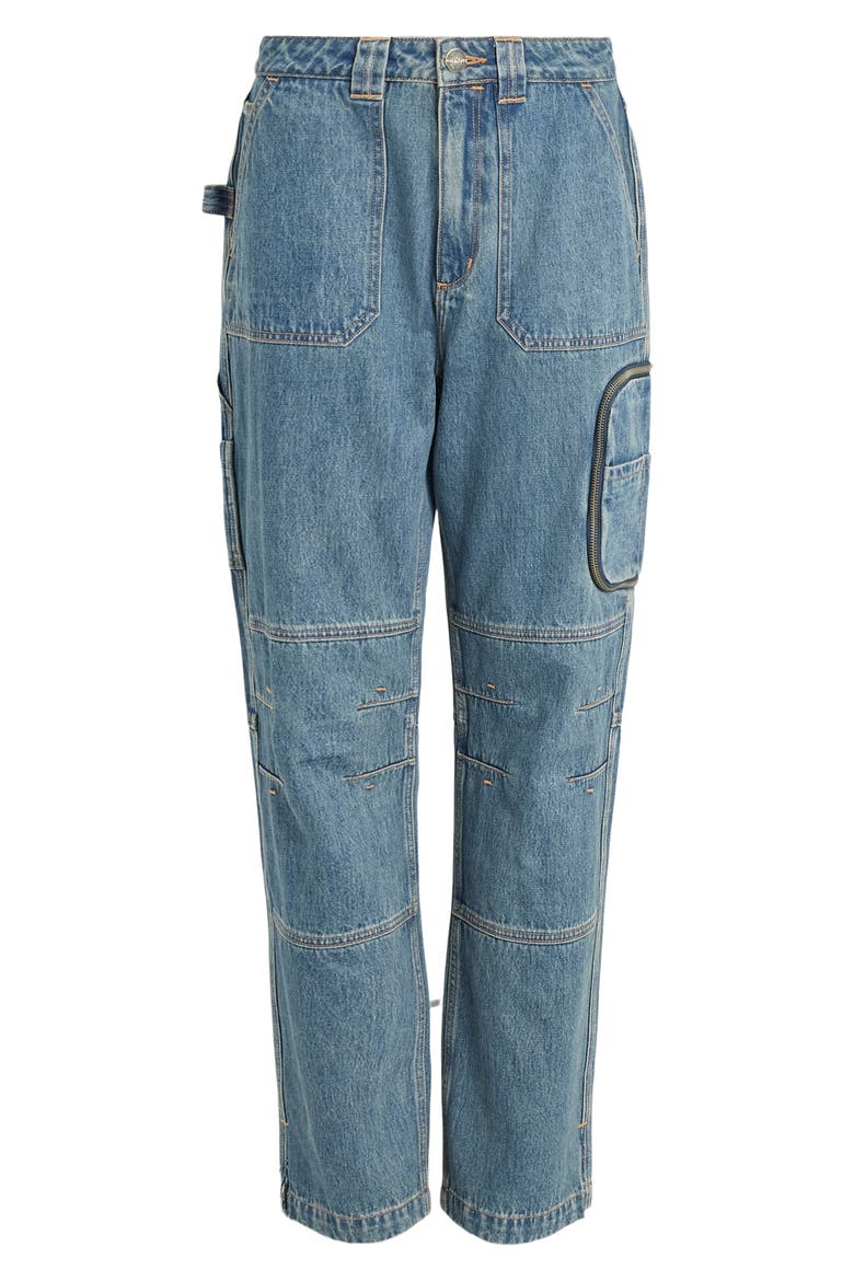 Florence Cargo Jeans, Alternate, color, VINTAGE INDIGO