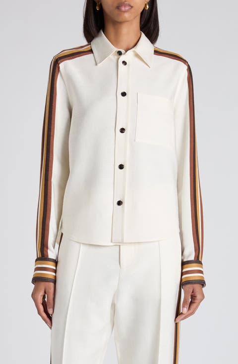 Bottega Veneta® Men's Cotton Check Jacket in Black/brown