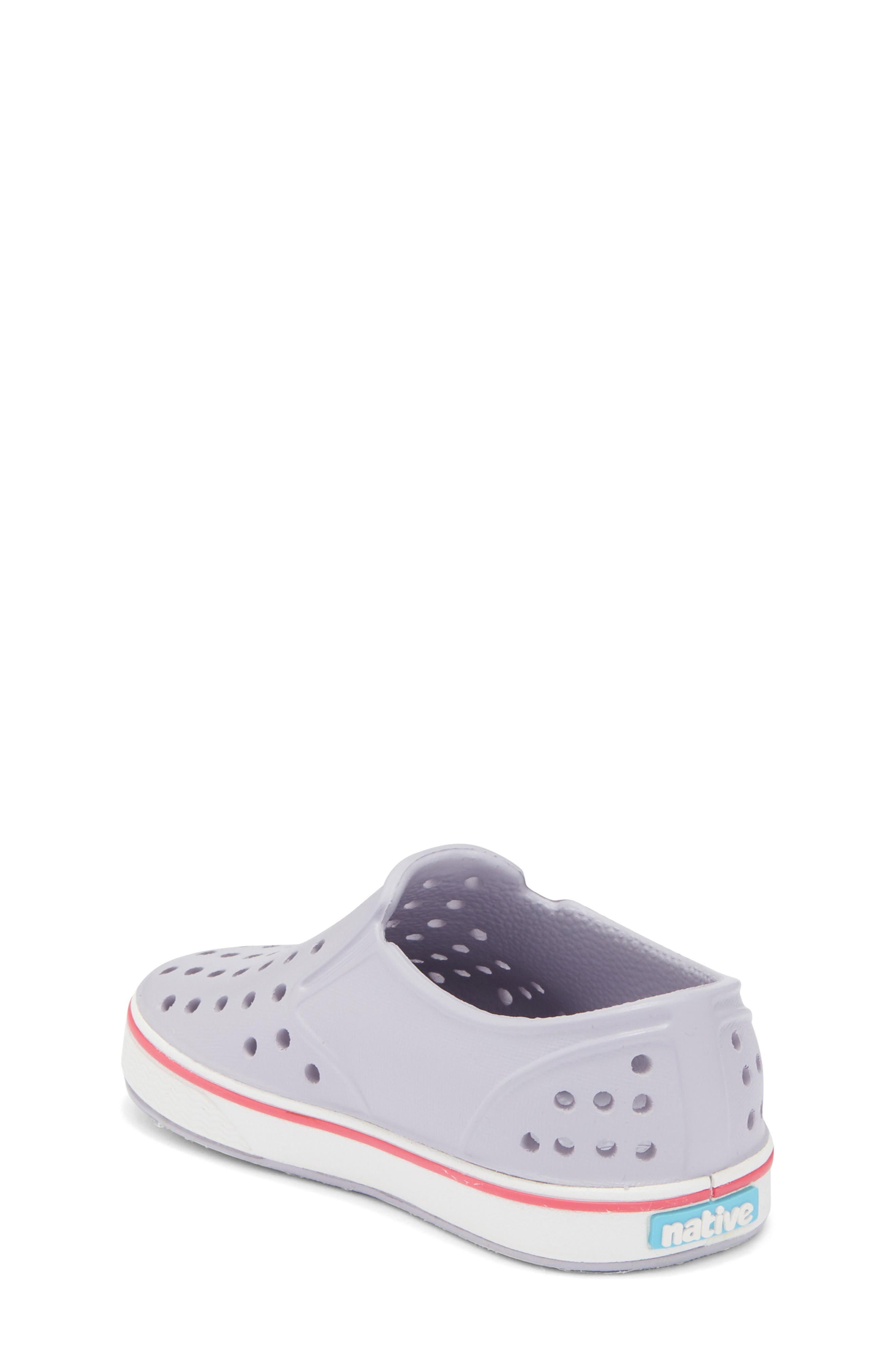 Native Shoes Kids' Miles Water Friendly Slip-On Sneaker, Alternate, color, Future Purple/ Shell White
