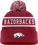 Nike Men's Nike Cardinal Arkansas Razorbacks Peak Cuffed Knit Hat with Pom