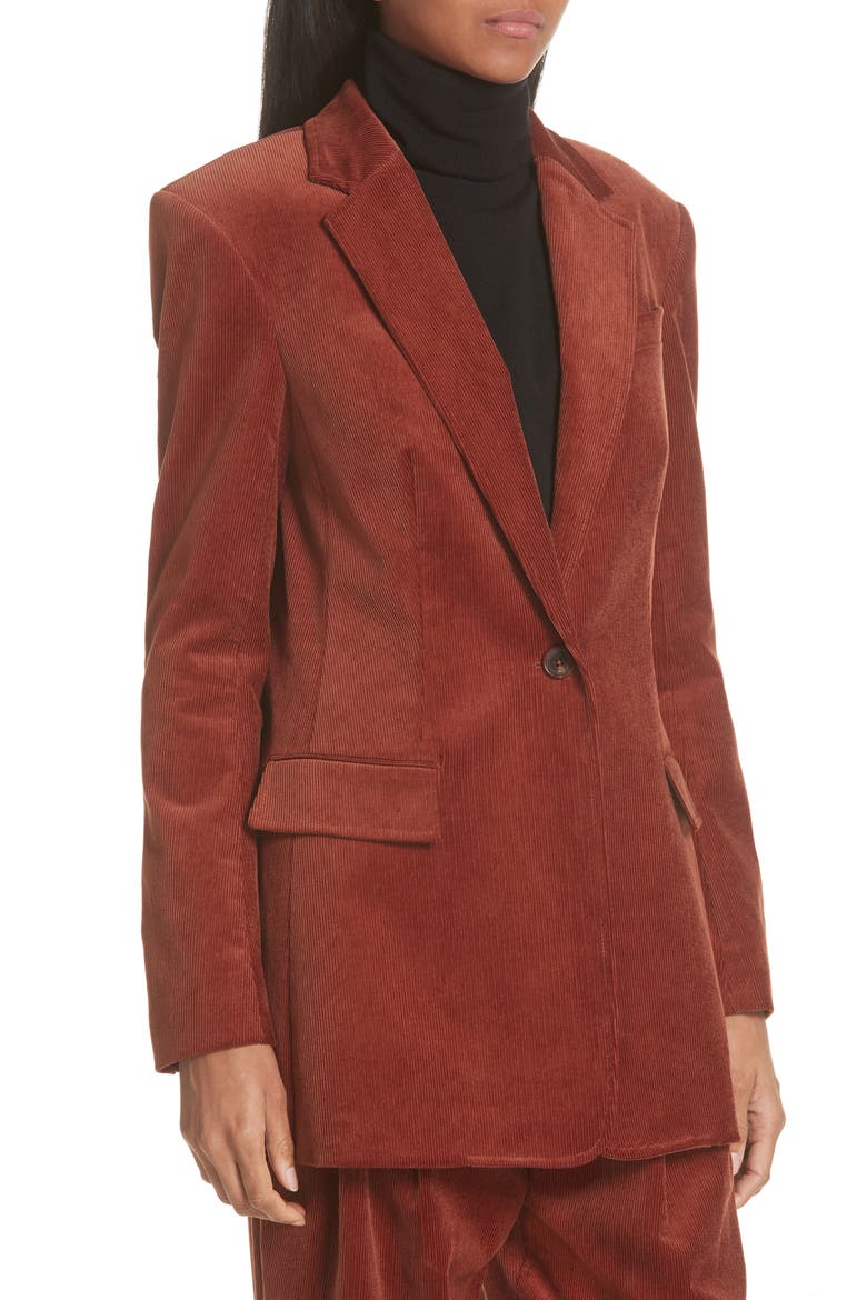 Vernay Corduroy Blazer, Alternate, color, COGNAC