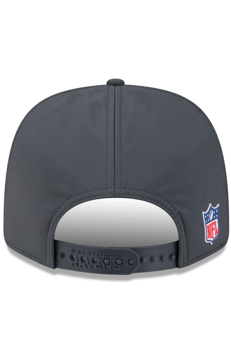 New Era Men's New Era Charcoal Baltimore Ravens 2025 Sideline Cold Weather 9SEVENTY Adjustable Hat, Alternate, color, Charcoal