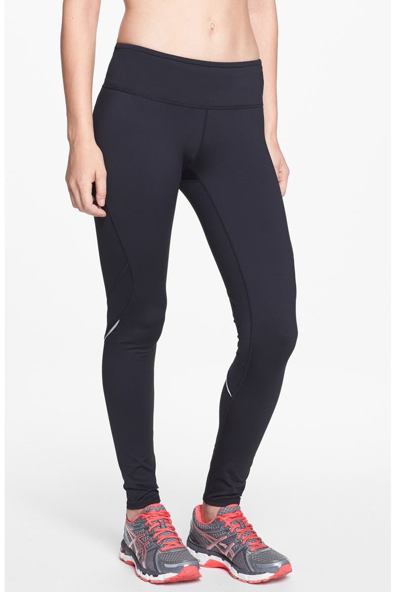 'Power Fleece' Legging, Main, color, BLACK