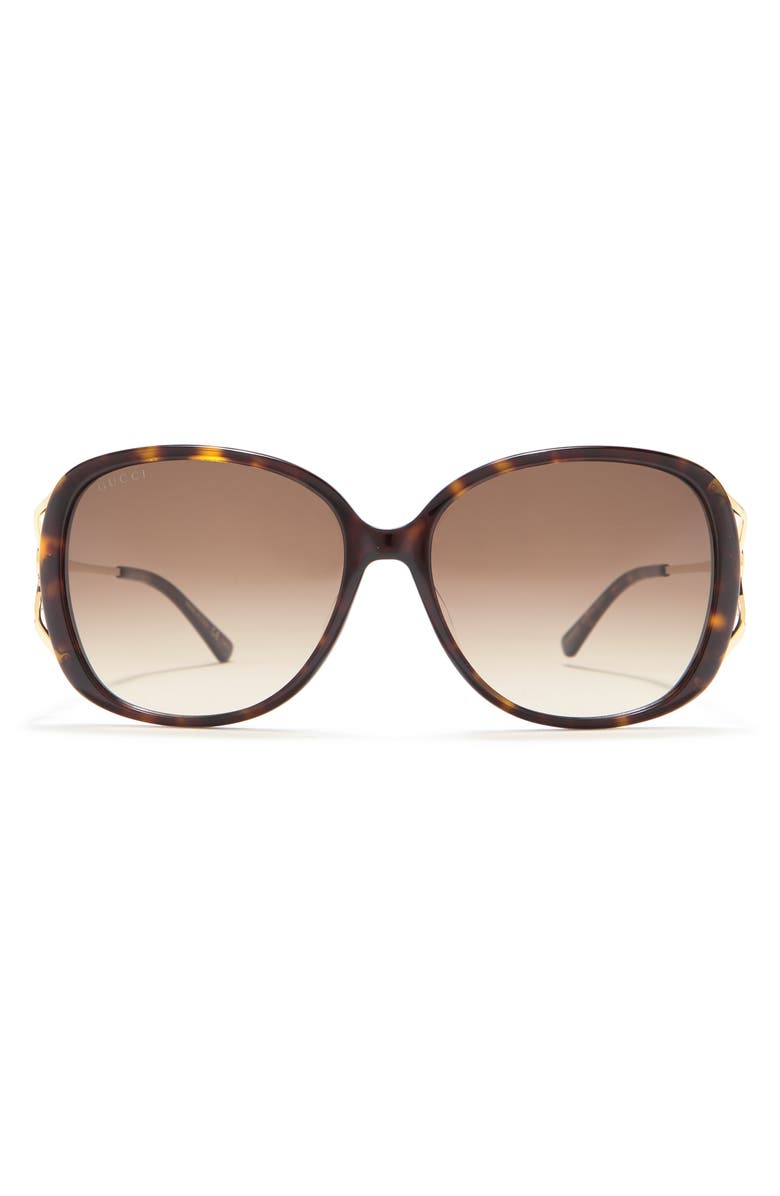 Gucci 58mm Square Sunglasses, Main, color,