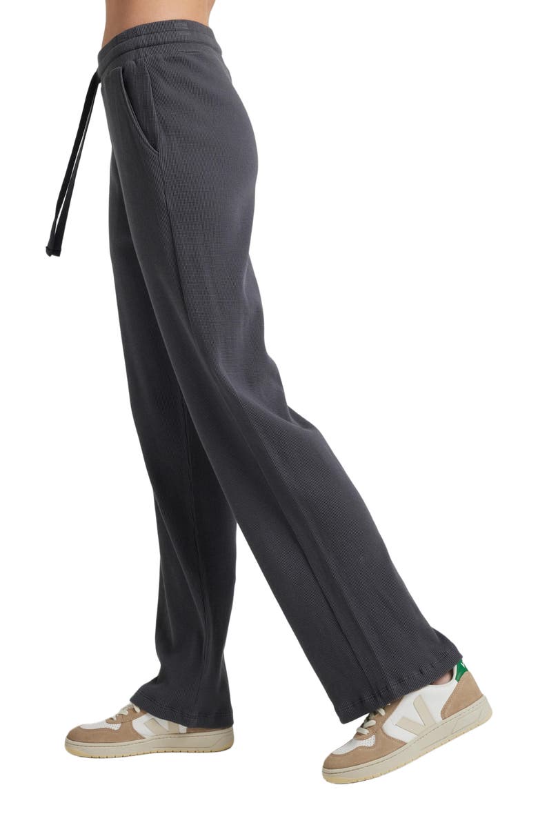 Losano Organic Cotton Drawstring Pant, Alternate, color, Charcoal