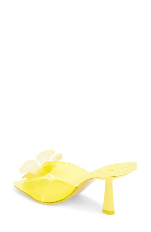 Bcbg Remani Flower Embellished Sandal In Lemon