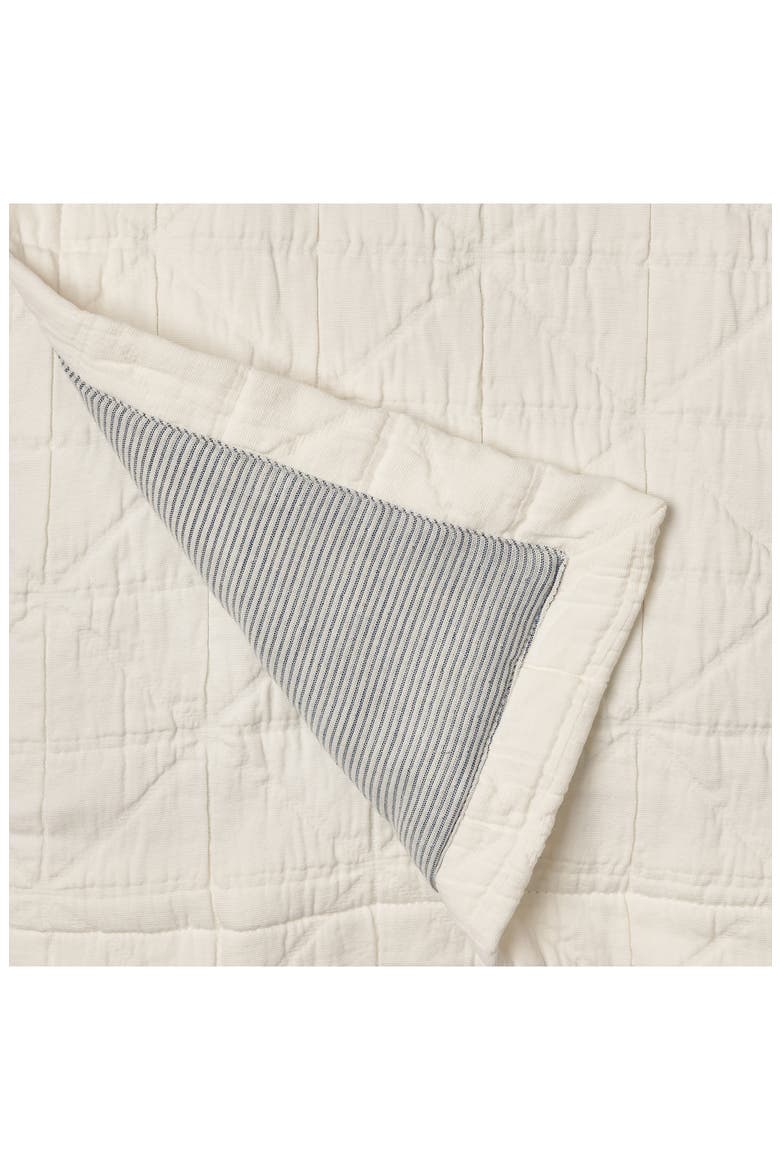 Crib Blanket Gift Set, Alternate, color, WHITE-BLUE STRIPE