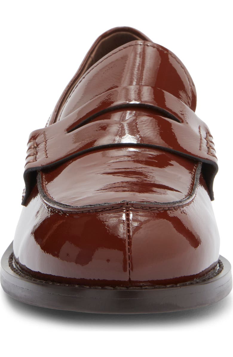 Jeffrey Campbell Books Penny Loafer, Alternate, color, Brown Crinkle Patent