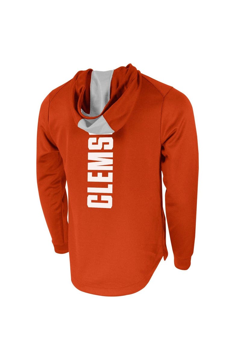 Nike Men's Nike Orange Clemson Tigers 2-Hit Performance Pullover Hoodie, Alternate, color, Orange