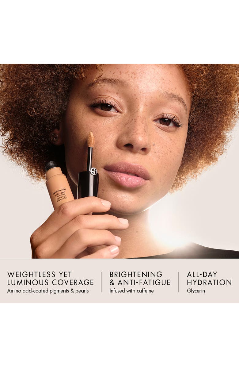 ARMANI beauty Luminous Silk Hydrating & Brightening Concealer, Alternate, color, 11.75 Deep/Pink