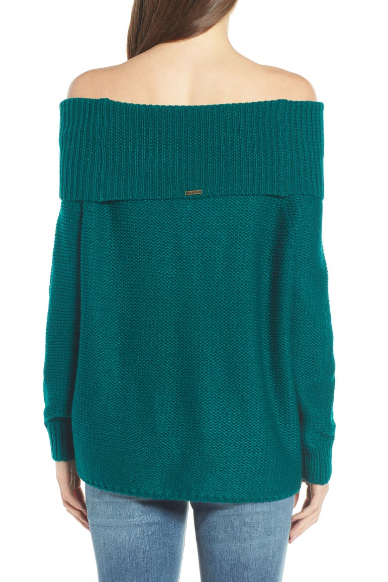 Off Shore Cable Knit Sweater, Alternate, color, DEEP LAGOON