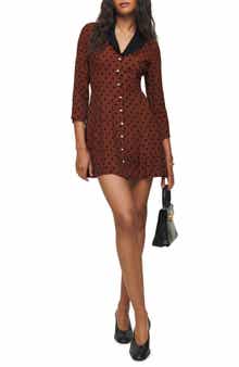 Reformation Galena Polka Dot Minidress