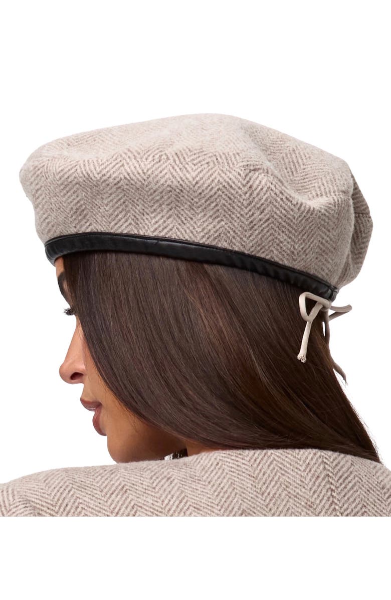 Naked Wardrobe Herringbone Beret, Alternate, color, 