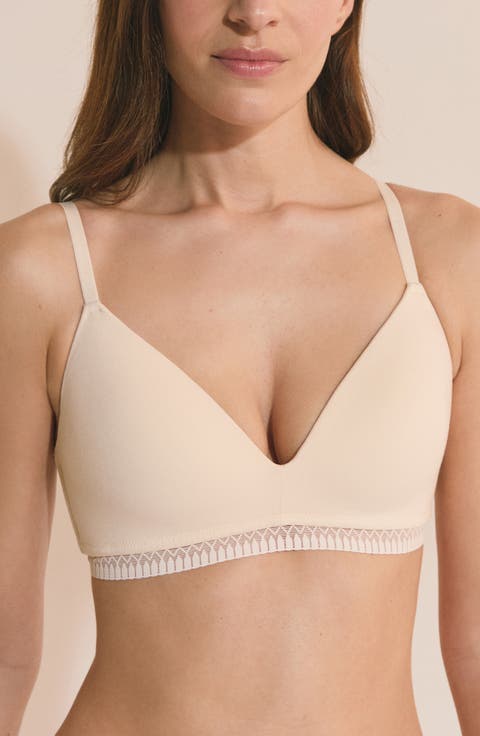 Happily Wireless Stretch Cotton Triangle Bra