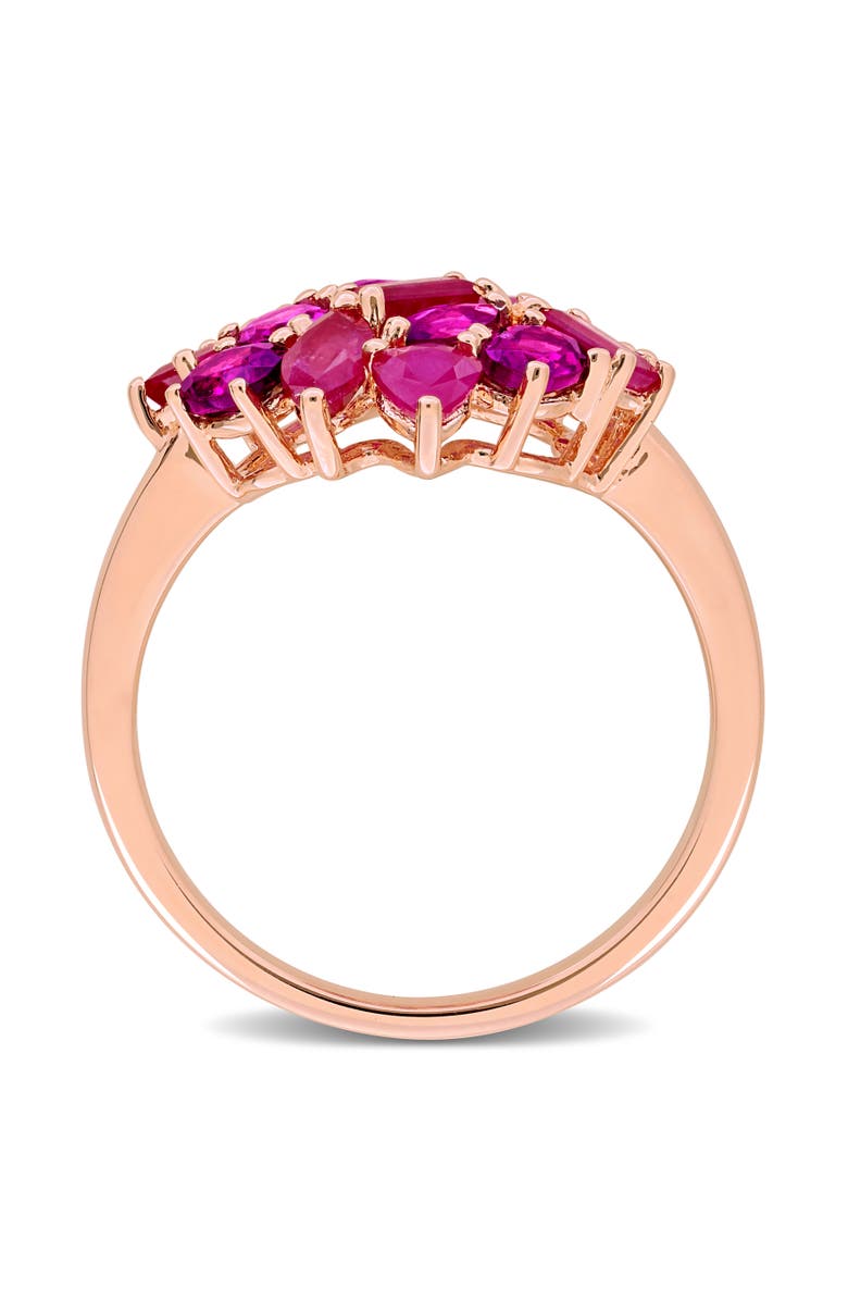 Julianna B. Ruby & Rhodolite Cluster Cocktail Ring, Alternate, color, Rhodolite