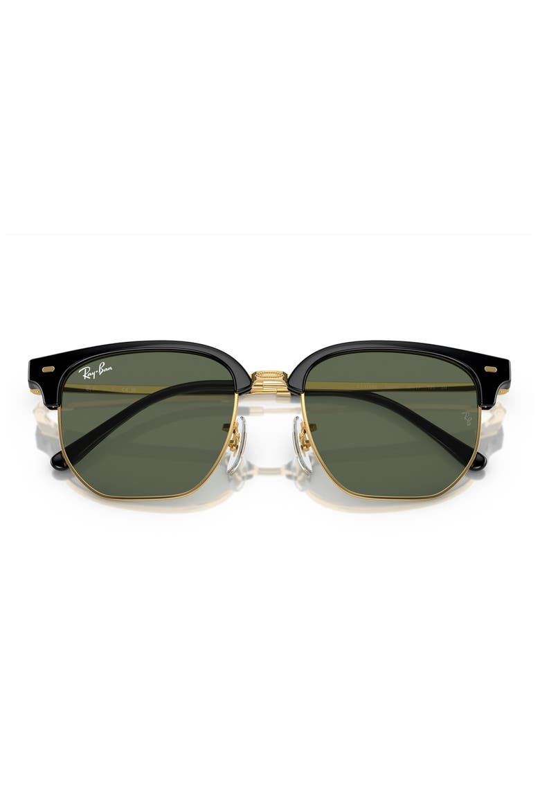 Kids' New Clubmaster Junior 47mm Irregular Sunglasses, Alternate, color, BLACK