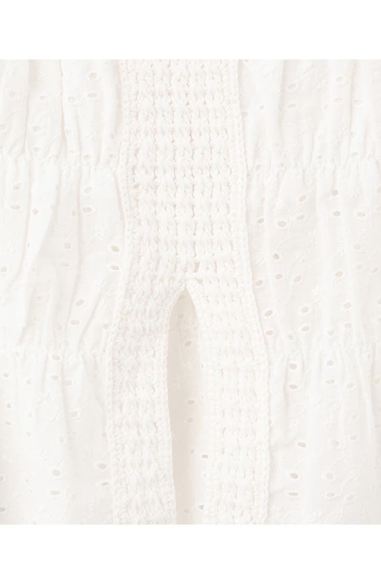 MANGO TEEN Crochet Trim Embroidered Eyelet Top, Alternate, color,