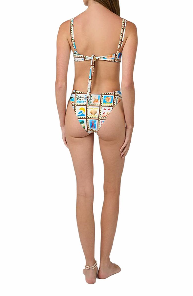 WeWoreWhat Classic Scoop Bottom, Alternate, color, Off White Mlti