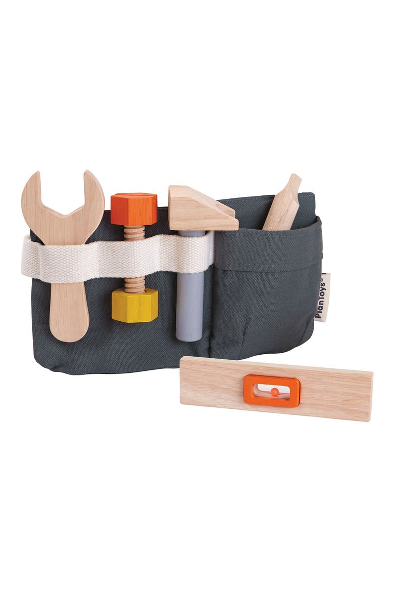 Tool Belt Toy, Main, color, NATURAL