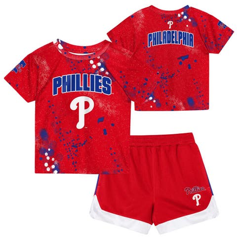 Toddler Outerstuff  Red Philadelphia Phillies Pinch Hitter T-Shirt & Shorts Set