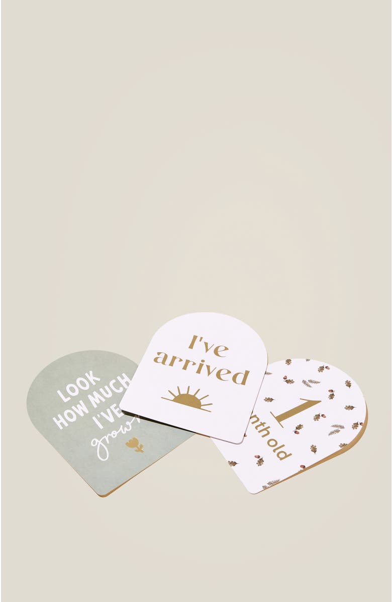 Cotton On Kids Kid's Milestone Cards, Main, color,