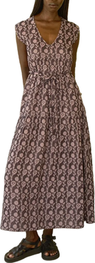 Ace & Jig Jules V-neck Belted Tiered Maxi Dress