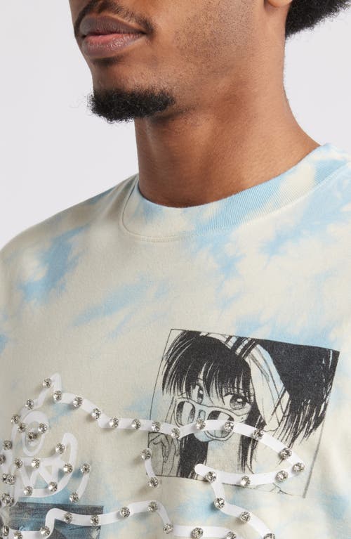 Icecream Dine & Dash Beaded Oversize Graphic T-shirt