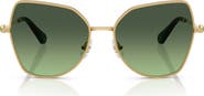 Swarovski 58mm Butterfly Sunglasses