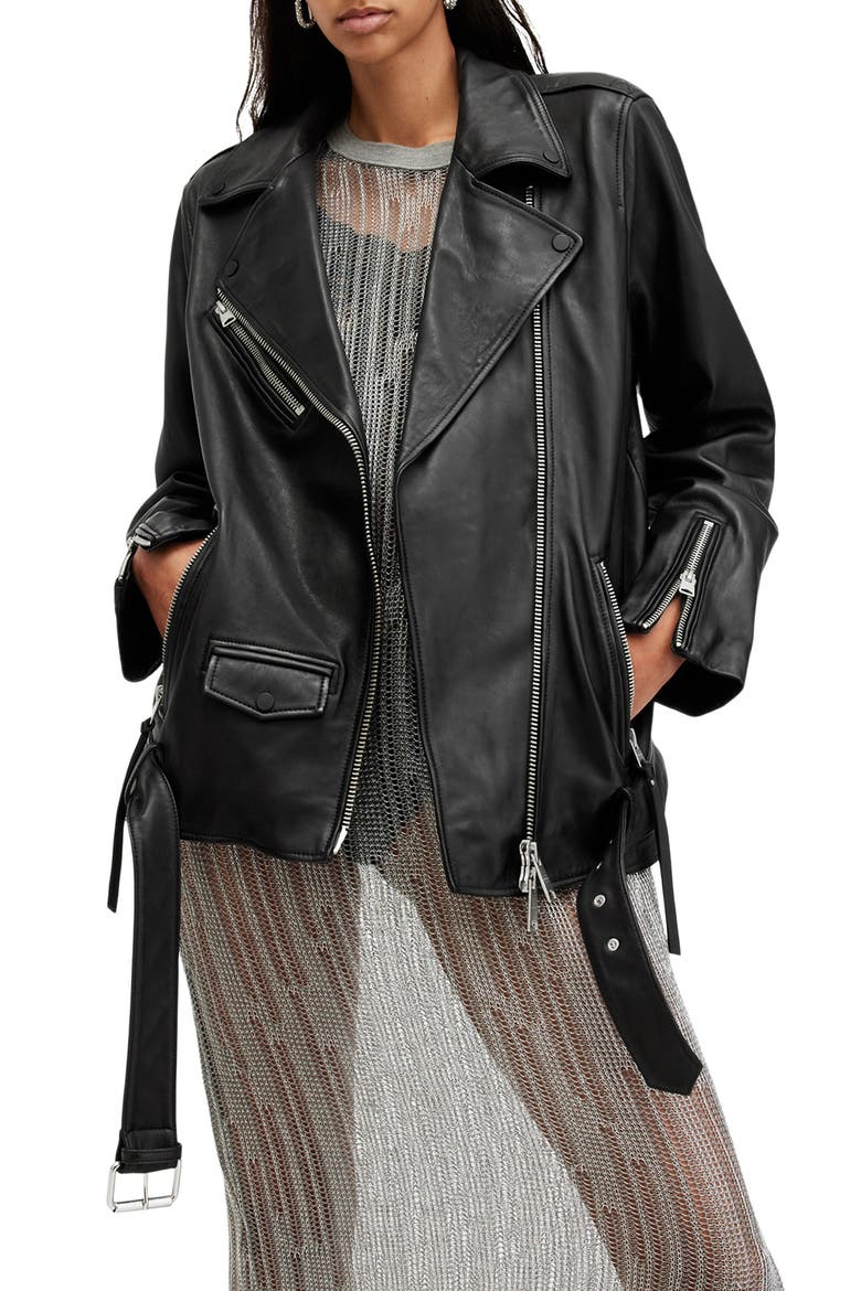 ALLSAINTS ジャケットKELHAM BIKERキルティング ライダース Billie Leather Biker Jacket (Women) | Nordstrom